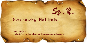 Szeleczky Melinda névjegykártya
